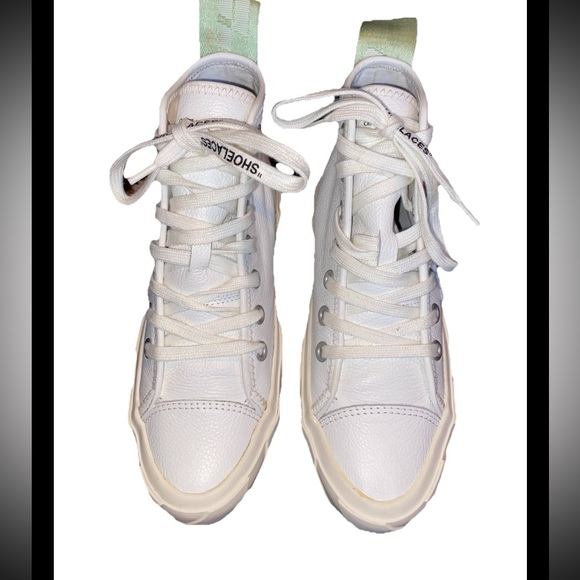Off-White Virgil Abloh Arrow High Top Sneakers Sz Women’s 37 - Picture 4 of 16
